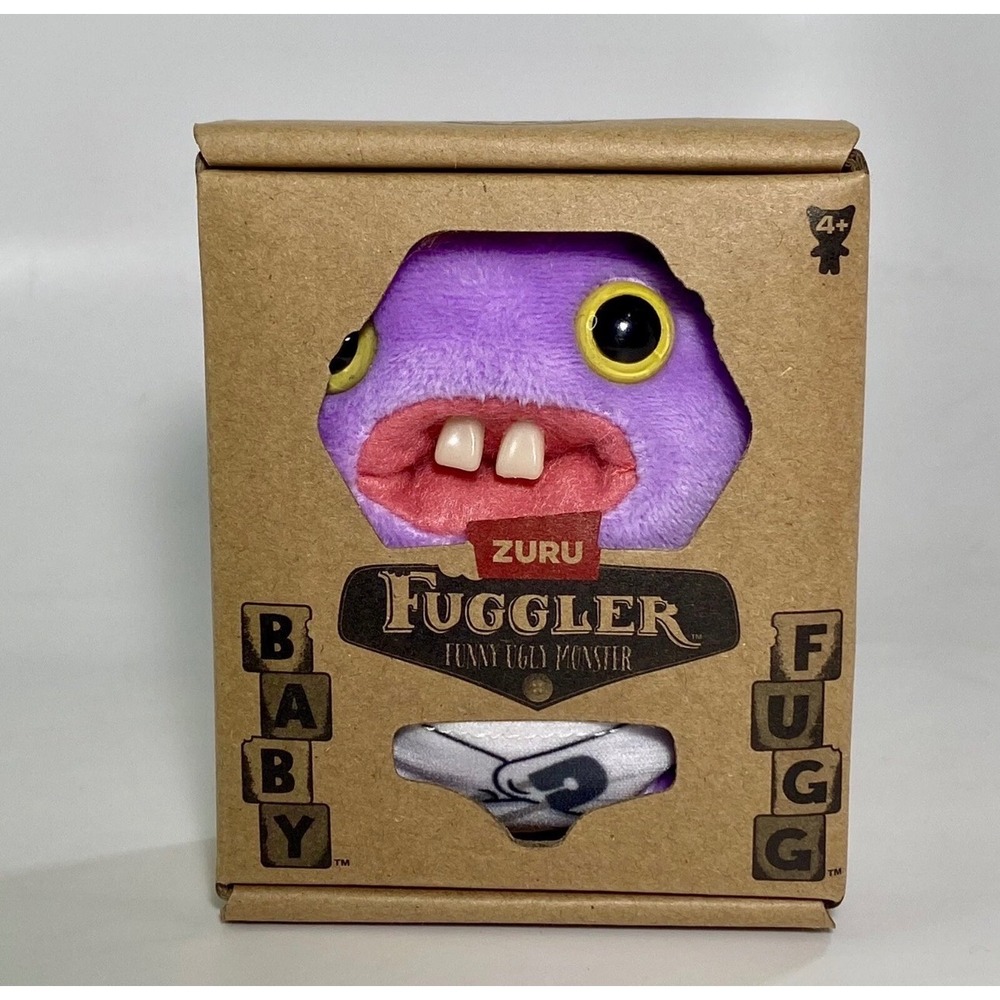 Zuru Fuggler Baby Fugg Series 3 Purple Funny Ugly Monster Plush New In Box